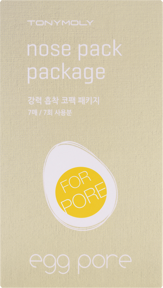 TONYMOLY EGG PORE NOSE PACK PACKAGE