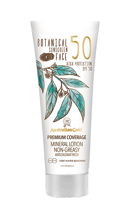 lsf 50 botanical tinted face lotion von australian gold